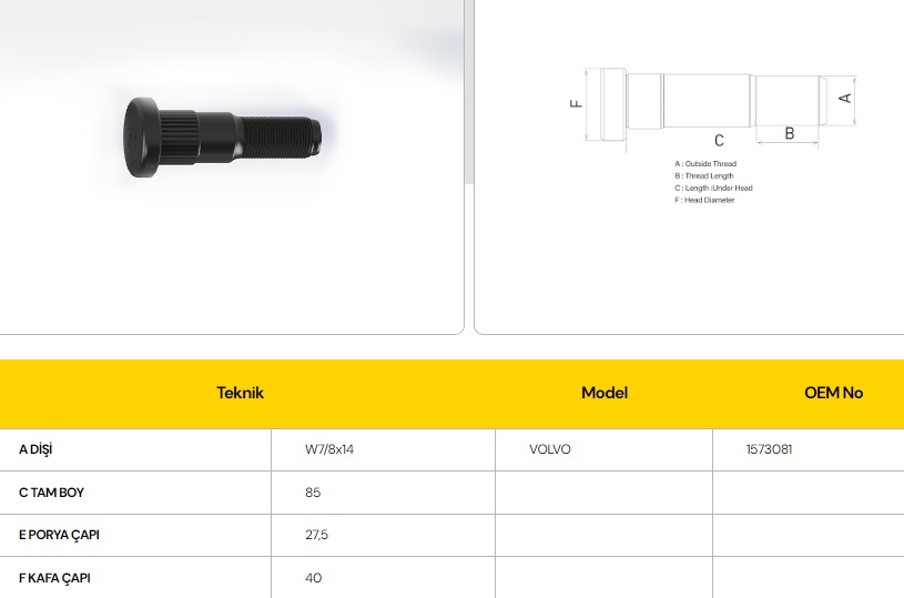 WHEEL STUD